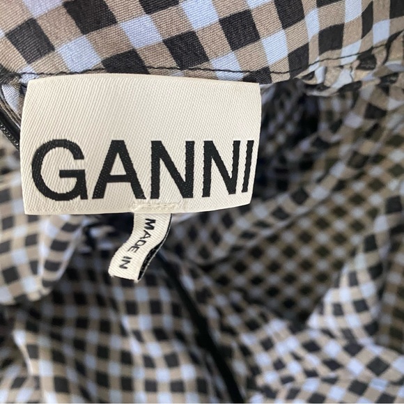 GANNI GINGHAM MINI DRESS - Picture 10 of 11